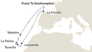Wyspy Kanaryjskie - Southampton - Queen Victoria