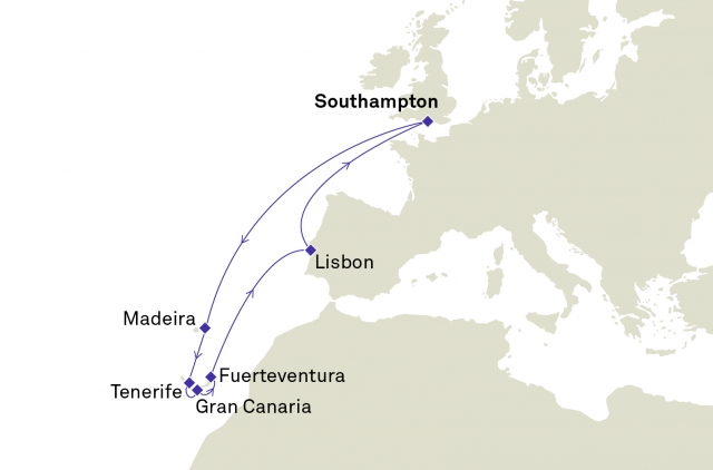 Wyspy Kanaryjskie - Southampton - Queen Victoria