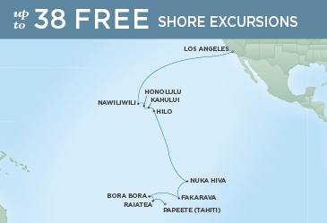 Wyspy Pacyfiku - Los Angeles - Seven Seas Navigator
