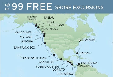 Wschodnie i Zachodnie USA- Vancouver- Seven Seas Mariner