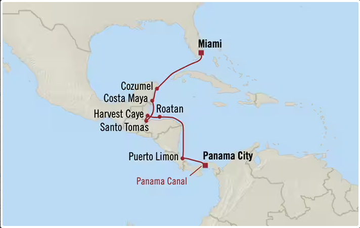 Kanał Panamski - Miami - Sirena