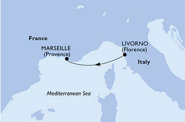 Morze Śródziemne - Livorno - MSC Grandiosa