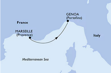Morze Śródziemne - Marsylia - MSC Grandiosa