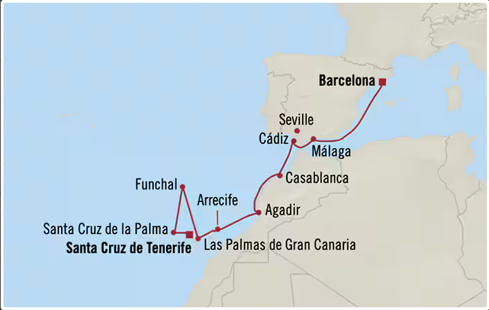 Wyspy Kanaryjskie - Barcelona - Marina