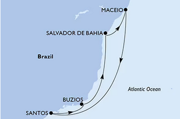 Ameryka Południowa - Macieio - MSC Grandiosa