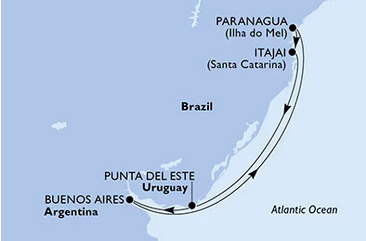 Ameryka Południowa - Paranagua - MSC Armonia