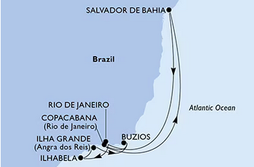 Ameryka Południowa - Rio de Janeiro - MSC Orchestra