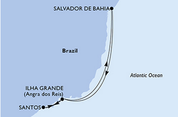 Ameryka Południowa - Salvador - MSC Seashore
