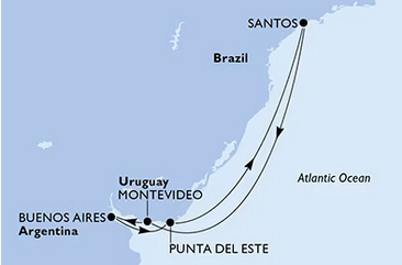 Ameryka Południowa - Santos - MSC Armonia