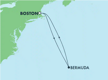 Bermudy - Boston - Norwegian Gem