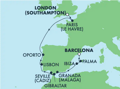 Dookoła Europy - Southampton - Norwegian Getaway