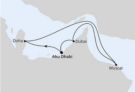 Dubaj i Emiraty - Abu Dhabi - AIDAprima