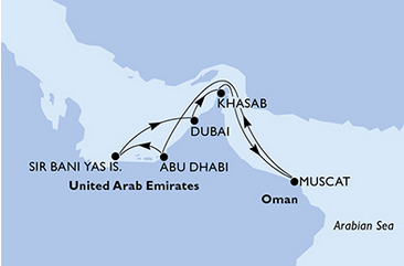 Dubaj i Emiraty - Abu Dhabi - MSC Opera