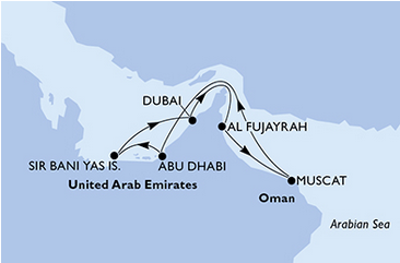 Emiraty Arabskie - Abu Dhabi - MSC Opera
