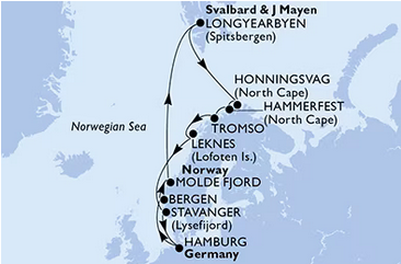 Fiordy i Spitsbergen - Hamburg - MSC Preziosa