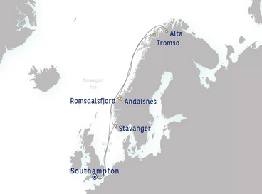 Fiordy Norweskie - Southampton - Aurora