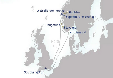 Fiordy Norweskie - Southampton - Britannia