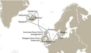 Islandia i Wyspy Brytyjskie - Kilonia - Queen Anne
