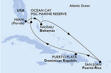 Karaiby - Miami - MSC Seascape