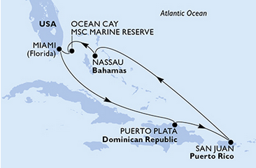 karaiby - Miami - MSC Seascape