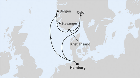 Morze Północne - Hamburg - AIDAnova