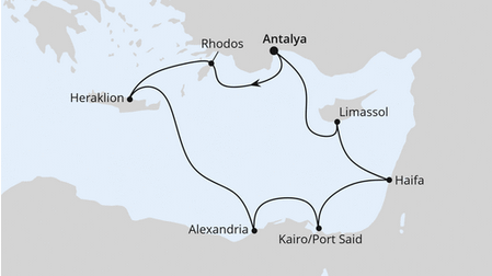 Morze Śródziemne - Antalya - AIDAstella