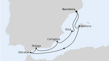 Morze Śródziemne - Barcelona - AIDAcosma