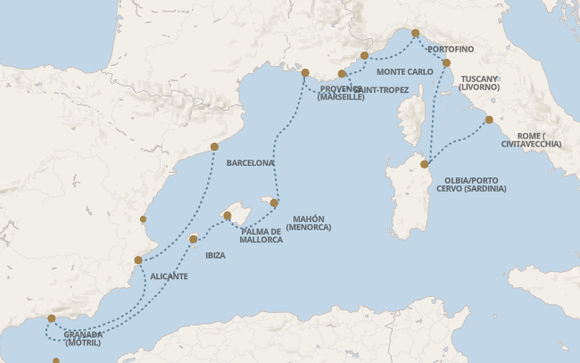 Morze Śródziemne - Barcelona - Seven Seas Mariner