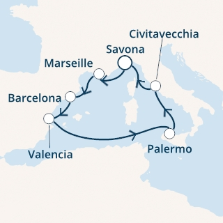 Morze Śródziemne - Civitavecchia - Costa Luminosa