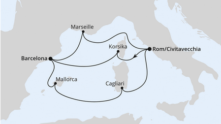 Morze Śródziemne - Civitavecchia- AIDAcosma