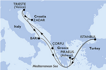 Morze Śródziemne - Istambuł - MSC Fantasia
