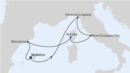 Morze Śródziemne - Majorka - AIDAcosma