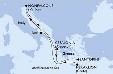 Morze Śródziemne - Monfalcone - MSC Opera