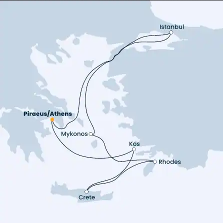 Morze Śródziemne - Pireus - Costa Fortuna