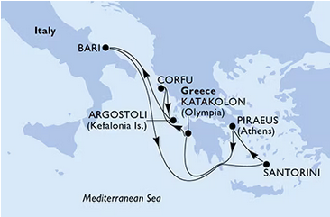 Morze Śródziemne - Pireus - MSC Opera