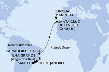 Transatlantyk - Santos - MSC Seashore