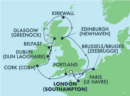 Wyspy Brytyjskie - Southampton - Norwegian Dawn