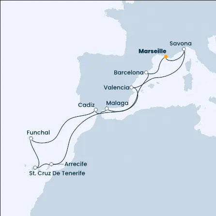 Wyspy Kanaryjakie - Marsylia - Costa Diadema