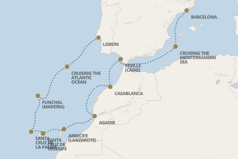 Wyspy Kanaryjaskie - Lizbona - Seven Seas Voyager