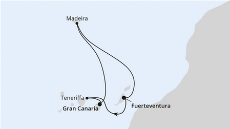 Wyspy Kanaryjskie - Fuerteventura- AIDAblue