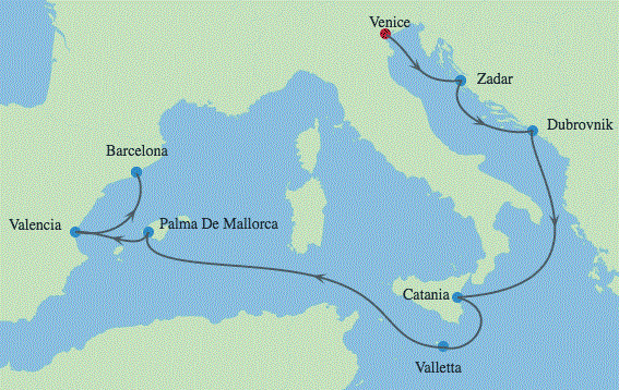 Morze Śródziemne - Wenecja - Celebrity Constellation