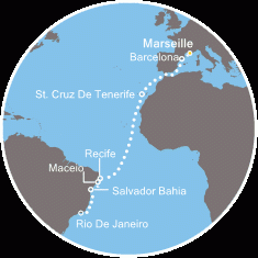 Transatlantyk - Marsylia - Costa Pacifica