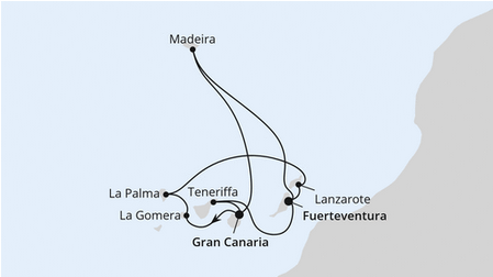 Wyspy Kanaryjskie - Gran Canaria - AIDAblue