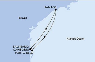Ameryka Południowa - Santos - MSC Preziosa