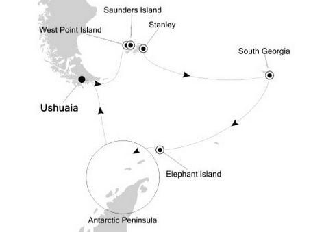 Antarktyda - USHUAIA - Silver Explorer