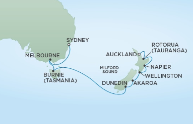 Australia i Nowa Zelandia - Auckland - Seven Seas Mariner