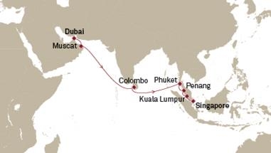 Azja Południowo-Wschodnia - Dubaj - Queen Mary 2