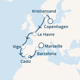 Dookoła Europy - Kopenhaga - Costa Diadema
