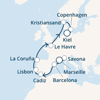 Dookoła Europy - Marsylia - Costa Diadema