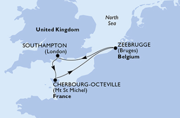 Europa Północna - Southampton - MSC Magnifica